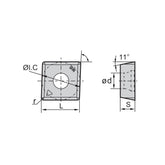 Milling inserts MPHT060304/080305/120408-DM - Makotools Industrial Supply Tools for Metal Cutting
